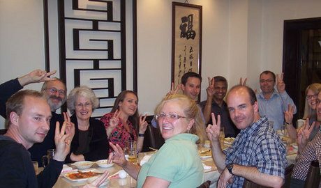 Farewell dinner at Chinatown in Yokohama.